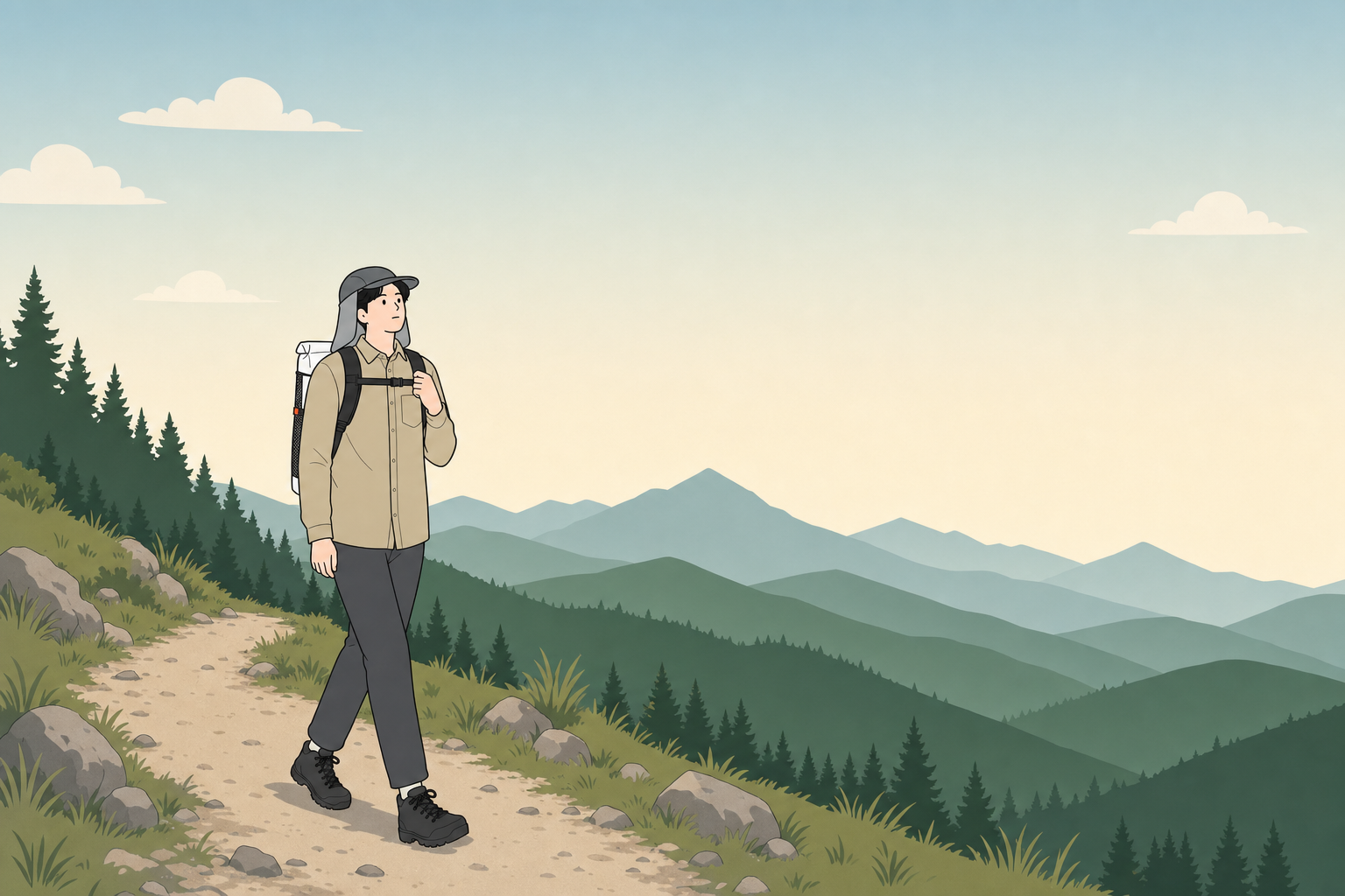 山を歩く山年生